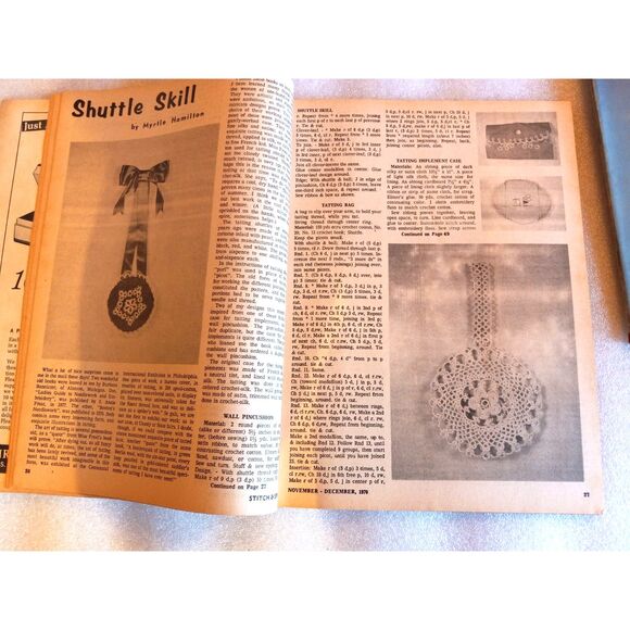 Lot of 2 Vintage Stitch N Sew Magazine Holiday Issues 1970 & 1971 Christmas - Picture 6 of 10